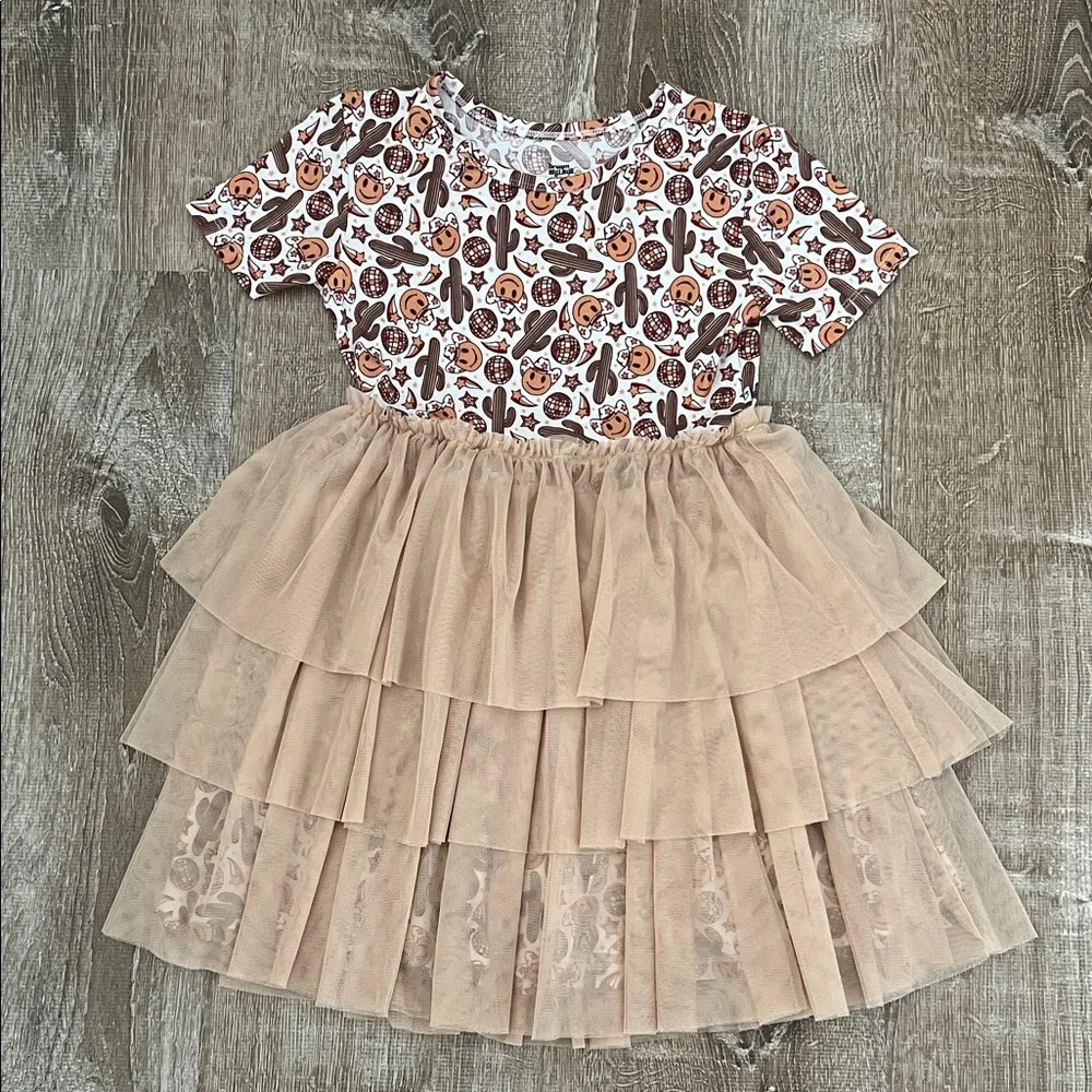 Dream Big Little Co Bamboo Western Dreamzzz Tutu Dress size 7/8